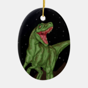 Dinosaur - Prehistoric Night Ceramic Ornament