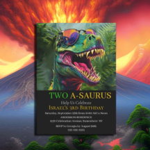 Dinosaur Préparez-vous pour une invitation ROAR