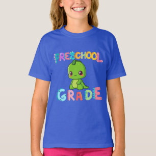 Dinosaur Preschool GRADE Squad teacher School T-Shirt
