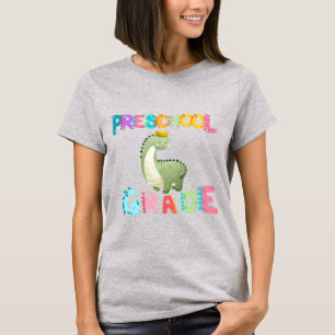 Dinosaur Preschool GRADE Squad teacher School T-Shirt