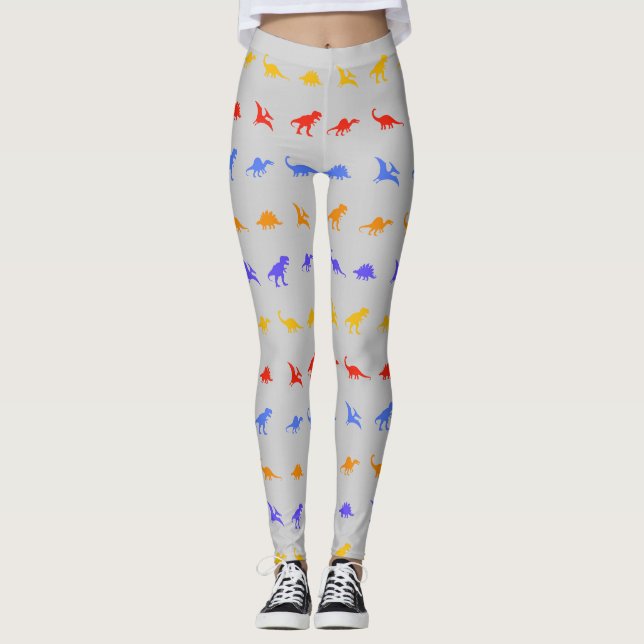Dinosaur Print Leggings (Front)