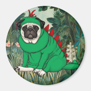 Dinosaur Pug Magnet