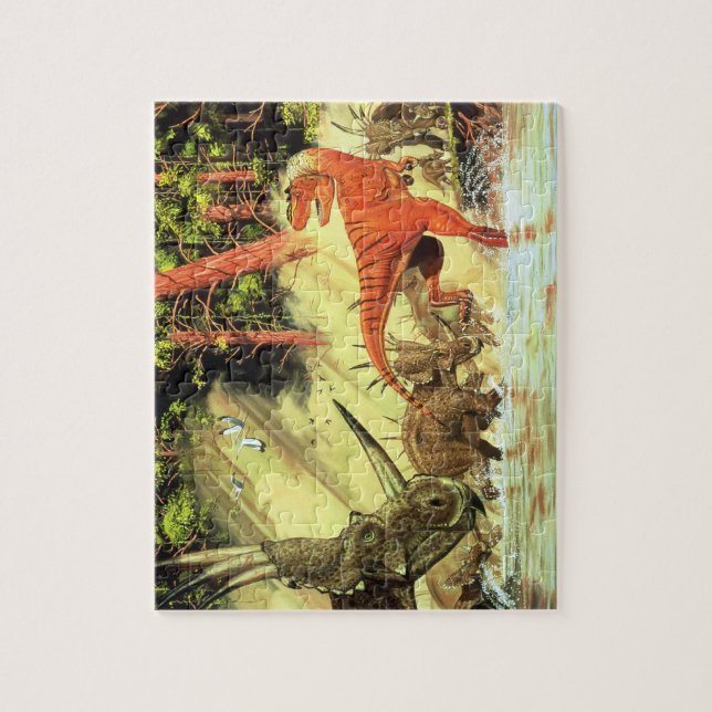 Dinosaur Puzzle Gorgosaur Styracosaur Gregory Paul (Vertical)