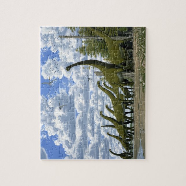 Dinosaur Puzzle Pleurocoelus Astrodon Gregory Paul (Vertical)