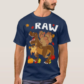 Dinosaur Rawr Thanksgiving Boys Turkey Saurus T re T-Shirt