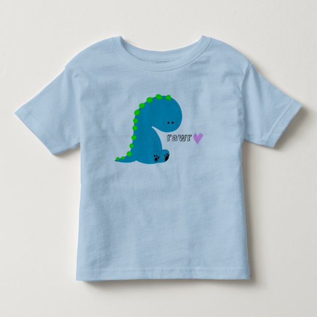 dinosaur rawr toddler shirt (Front)