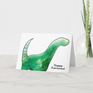 Dinosaur retirement card