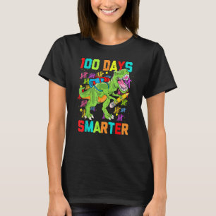 Dinosaur Rex Happy 100th Day Of School Dino Kids 1 T-Shirt