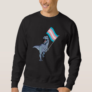 Dinosaur Rex Transgender Pride Flag Lgbt Lesbian B Sweatshirt