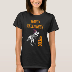 Dinosaur Rex Witch  Trick or Treat Halloween Costu T-Shirt
