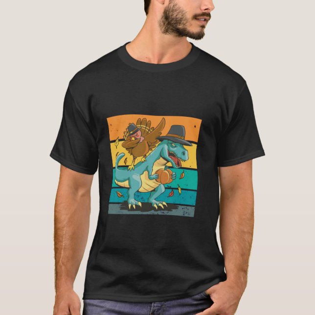 dinosaur ride T Shirt (Front)