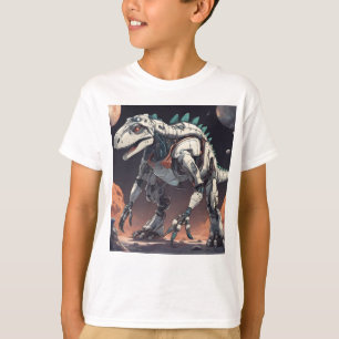 Dinosaur Robot Outer Space T-Shirt