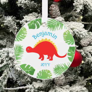 Dinosaur Rouge Stegosaurus Keepsaké Noël