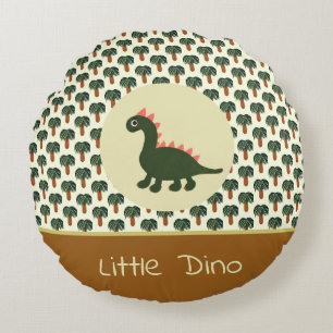 Dinosaur Round Pillow