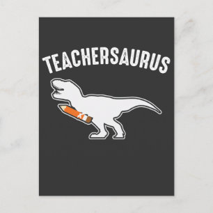 Dinosaur School Teacher  Back to School Dino Lover Postcard
