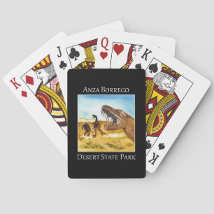 dinosaur sculptures in Anza Borrego Desert Playing Cards