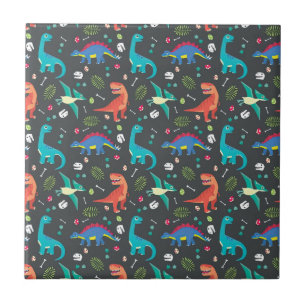 Dinosaur Seamless Pattern, Dinosaur Seamless Patte Tile