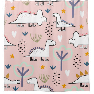 Dinosaur seamless pattern, vintage illustration wi
