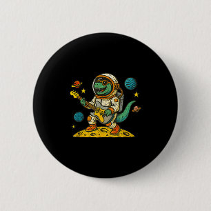 Dinosaur Shirts For Boys Space T-rex Birthday Boy  2 Inch Round Button