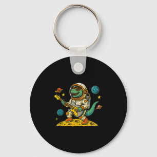 Dinosaur Shirts For Boys Space T-rex Birthday Boy  Keychain
