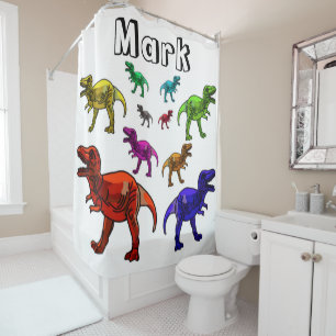 Dinosaur Shower Curtain