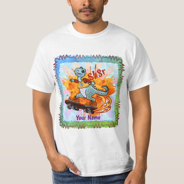 Dinosaur Skateboard t-shirt (Front)