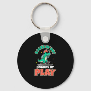 Dinosaur Skateboarding Books Dino Play Fun Activit Keychain