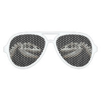 Dinosaur Skeleton Adult Retro Party Shades, White