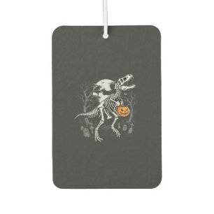 Dinosaur Skeleton Halloween Pumpkin Graveyard Desi Air Freshener