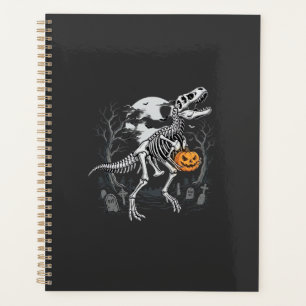 Dinosaur Skeleton Halloween Pumpkin Graveyard Desi Planner