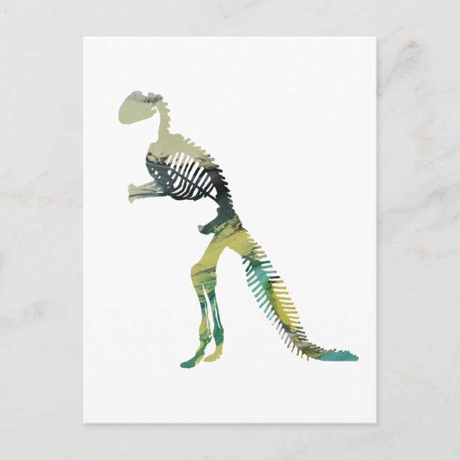 dinosaur skeleton postcard (Front)