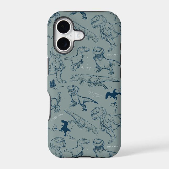 Dinosaur Sketch Pattern (Back)