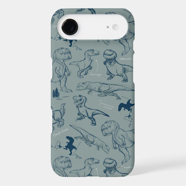 Dinosaur Sketch Pattern iPod Touch (5th Generation) Cover (Back)