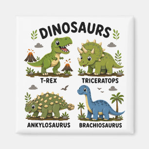 Dinosaur Species Learning for Kids Magnet