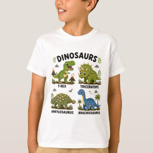 Dinosaur Species Learning for Kids T-Shirt