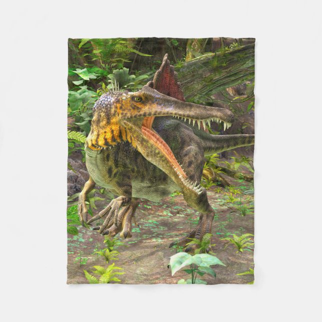 Dinosaur Spinosaurus Fleece Blanket (Front)