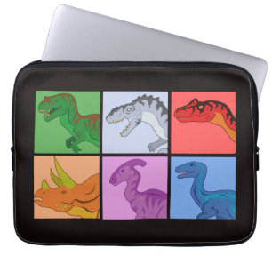 Dinosaur Squares Laptop Sleeve
