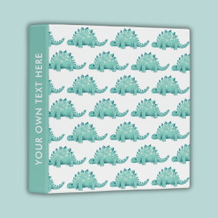 Dinosaur Stegosaurus pattern Binder