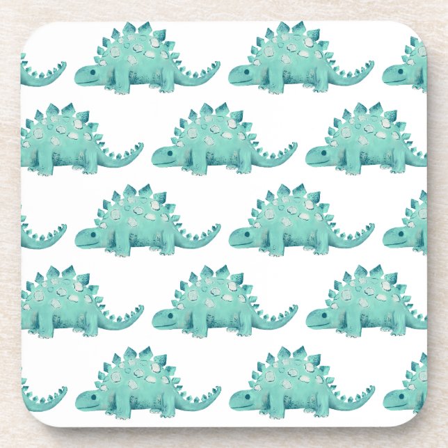 Dinosaur Stegosaurus pattern Coaster (Front)