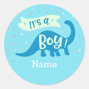 Dinosaur Sticker pour Baby shower pour garçon