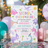 Dinosaur Stomp Chomp And Roar T-Rex Birthday Party