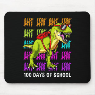 Dinosaur T Rex 100 Days of School Dinosaur T Rex K Mouse Pad