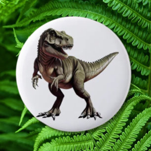 Dinosaur T Rex 2 Inch Round Button