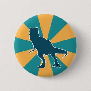 Dinosaur T-rex cartoon jurassic animal 2 Inch Round Button