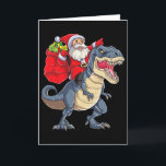 Dinosaur T Rex Christmas Santa Boys Men Girls Xmas Card<br><div class="desc">Dinosaur T Rex Christmas Santa Boys Men Girls Xmas Squad</div>