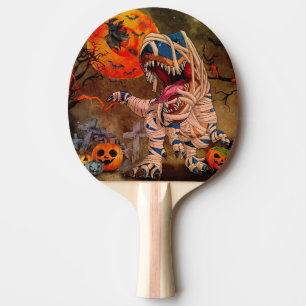 Dinosaur T Rex Halloween Ping Pong Paddle