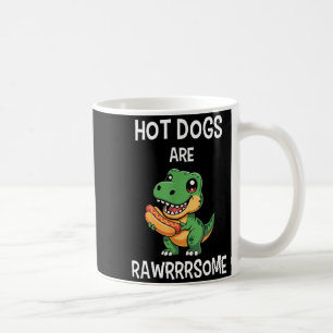 Dinosaur T Rex Hot Dog Shirt Funny Hot Dogs Are Ra Coffee Mug