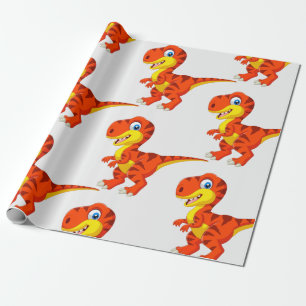 Dinosaur T Rex Kids Wrapping Paper