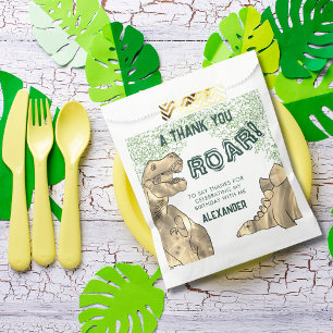 Dinosaur T-Rex Roar Birthday Party Thank You Favour Bag