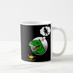 Dinosaur T-rex Short Arms Funny Joke Genie Lamp  Coffee Mug